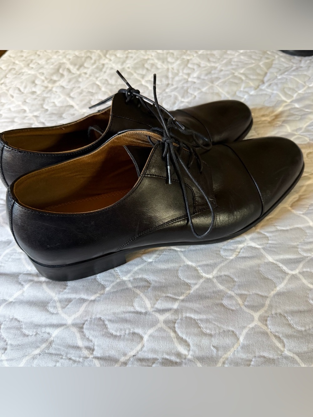 Aldo Black Leather Men’s Lace-Up Dress Shoes size 10
